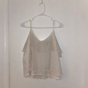 Cute white lace tank, cute over T shirt